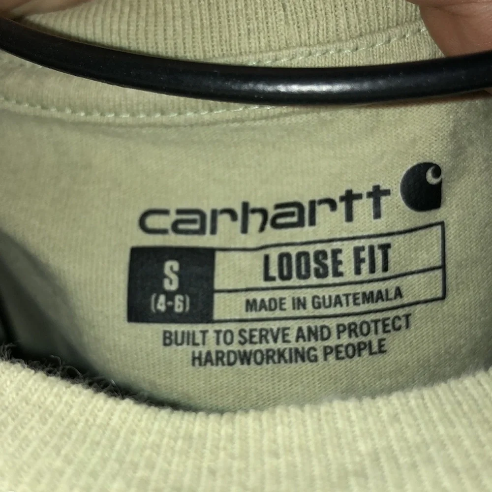 Carhartt long sleeve loose fit shirt size small green/gray outdoor women’s - Picture 6 of 8